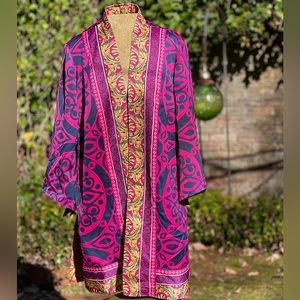 Chicos size 2 colorful tunic cardigan